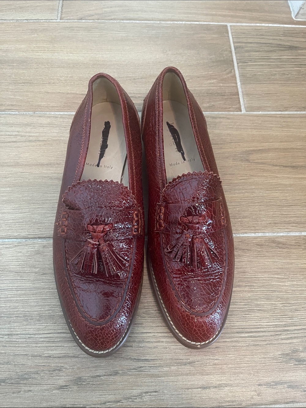 J. Crew Women's Burgundy Tassel Loafers